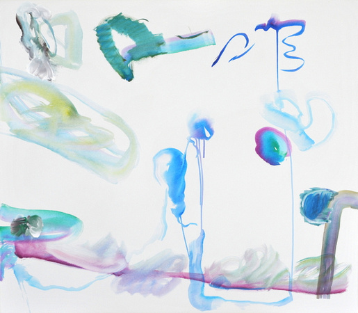 2018 - Bewegter Raum 2, Acryl auf Leinwand, 100 x 115 cm