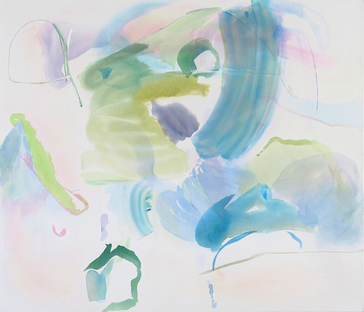 Ohne Titel, Acryl auf Baumwollgewebe, 100 x 115 cm